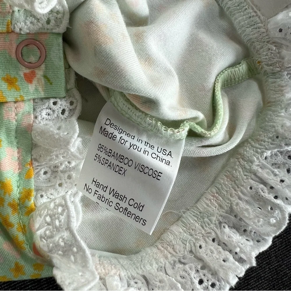 NWT Love & Grow Green Floral Easter Romper Size 2T - Picture 5 of 8